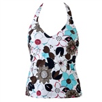 Panos Emporio Napoli-7 10 Tanktop. Paita kauniilla kuvioilla, V-kaulus ja topatut kupit. Sidotaan niskasta.
Materiaali: 87% polyamidia, 13% ela...